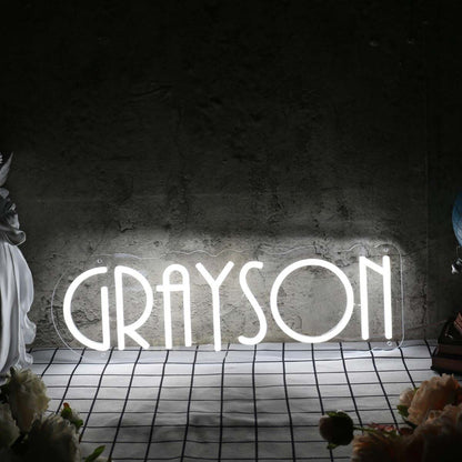 Grayson White Led Neon Sign - Shineneon