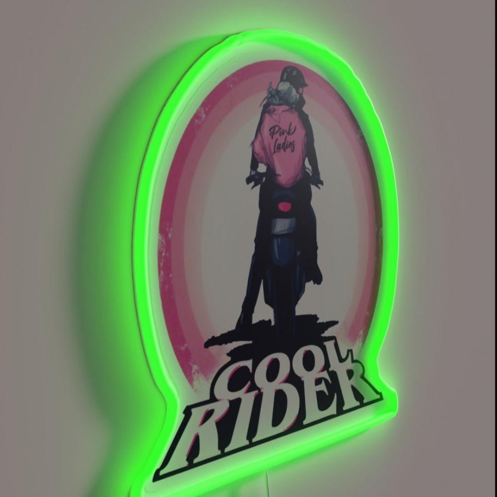 Grease 2 Cool Rider Rgb Led Neon Sign - Shineneon