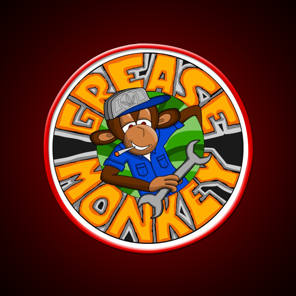 Grease Monkey Strain Artwork Hemp Inspired Green Leaf Led Neon Sign Rgb Color - LED neon sign view 10