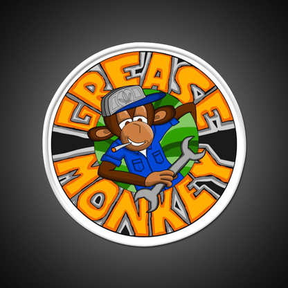 Grease Monkey Strain Artwork Hemp Inspired Green Leaf Led Neon Sign Rgb Color - Shineneon