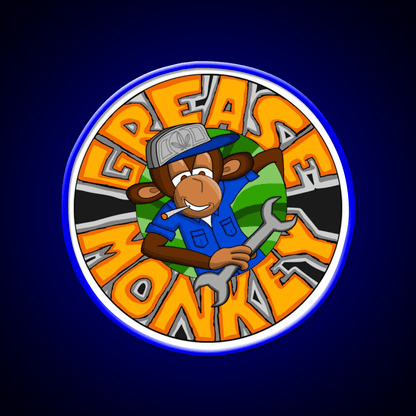 Grease Monkey Strain Artwork Hemp Inspired Green Leaf Led Neon Sign Rgb Color - Shineneon