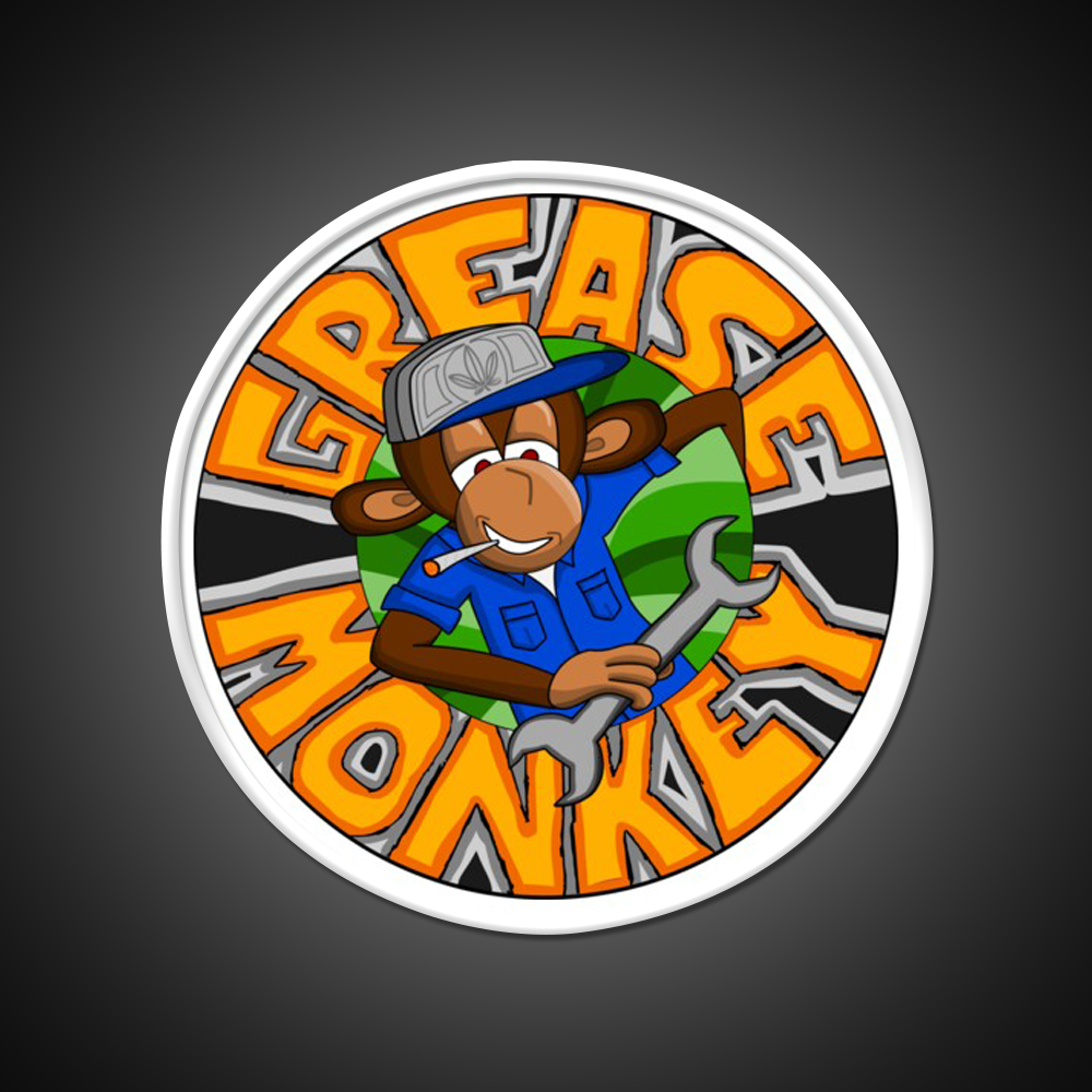 Grease Monkey Strain Artwork Hemp Inspired Green Leaf Led Neon Sign Rgb Color - LED neon sign view 11