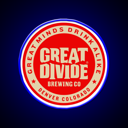 Great Divide Brewing Co Logo Beer Bar Decor Led Neon Sign Rgb Color - LED neon sign view 5