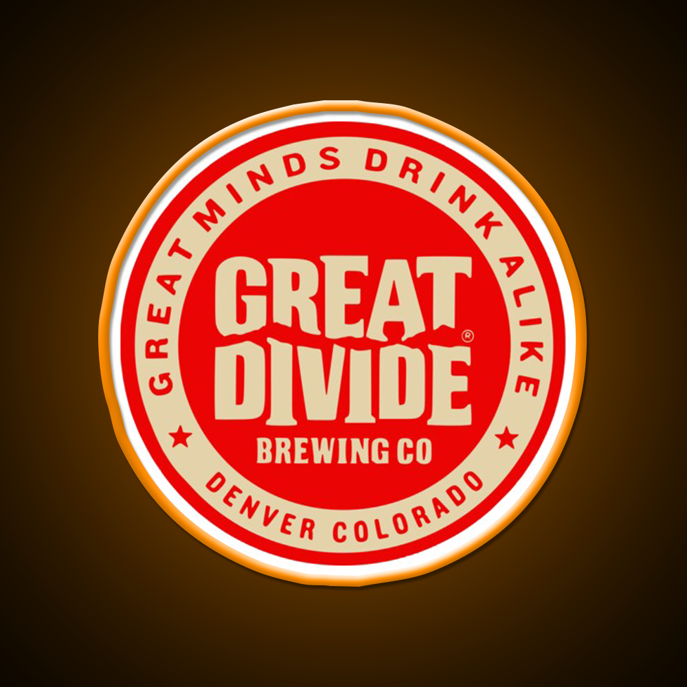 Great Divide Brewing Co Logo Beer Bar Decor Led Neon Sign Rgb Color - LED neon sign view 6