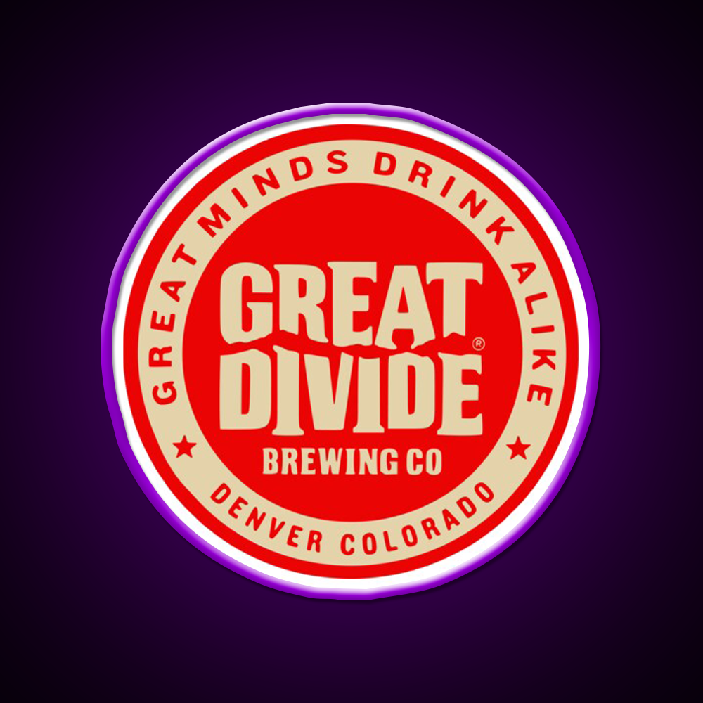 Great Divide Brewing Co Logo Beer Bar Decor Led Neon Sign Rgb Color - LED neon sign view 9