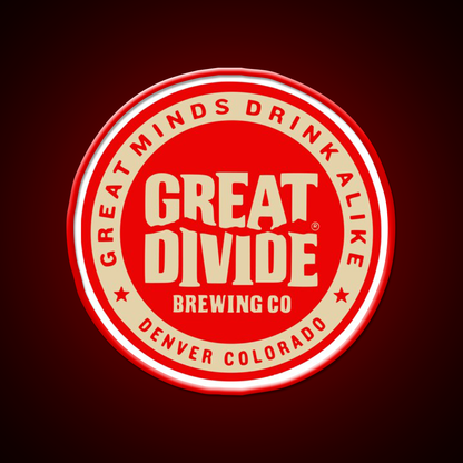 Great Divide Brewing Co Logo Beer Bar Decor Led Neon Sign Rgb Color - LED neon sign view 10