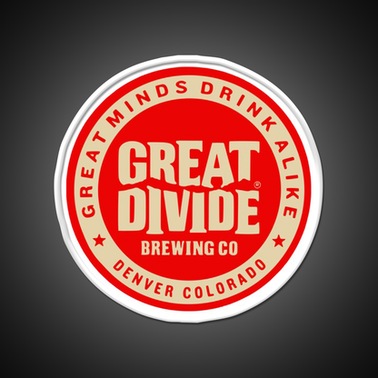 Great Divide Brewing Co Logo Beer Bar Decor Led Neon Sign Rgb Color - LED neon sign view 11