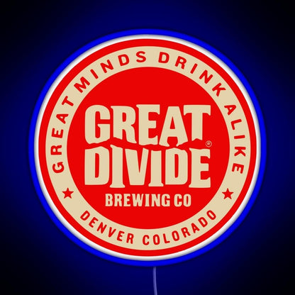 Great Divide Brewing Co Logo Rgb Led Neon Sign Pop Wall Art - Shineneon