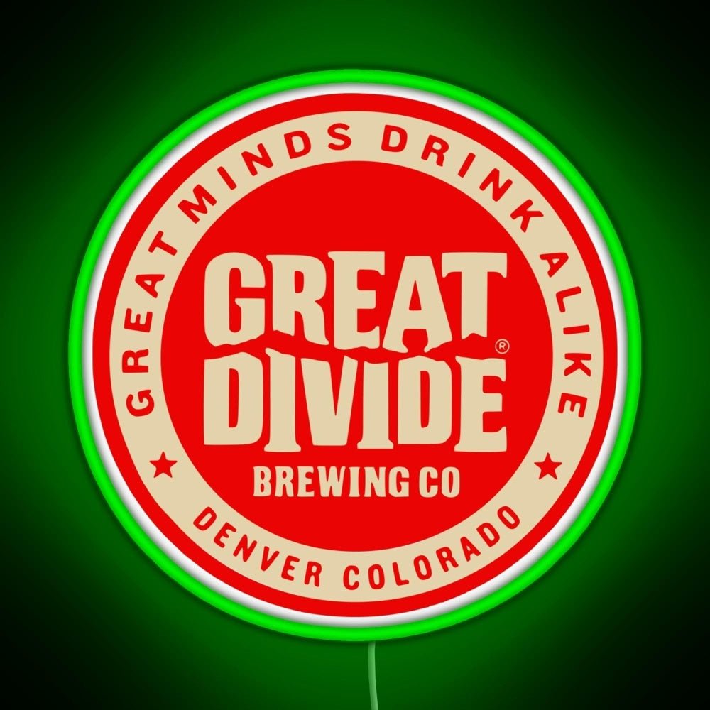 Great Divide Brewing Co Logo Rgb Led Neon Sign Pop Wall Art - Shineneon