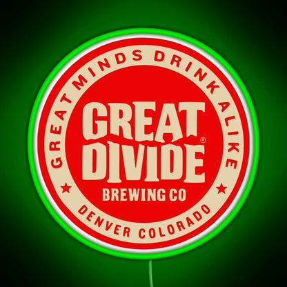 Great Divide Brewing Co Logo Rgb Led Neon Sign Pop Wall Art - Shineneon