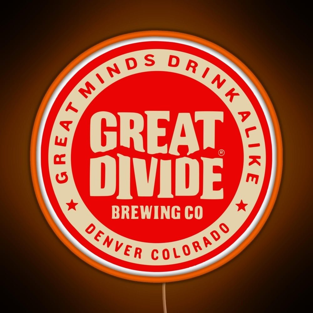 Great Divide Brewing Co Logo Rgb Led Neon Sign Pop Wall Art - Shineneon