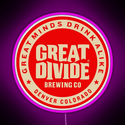 Great Divide Brewing Co Logo Rgb Led Neon Sign Pop Wall Art - Shineneon