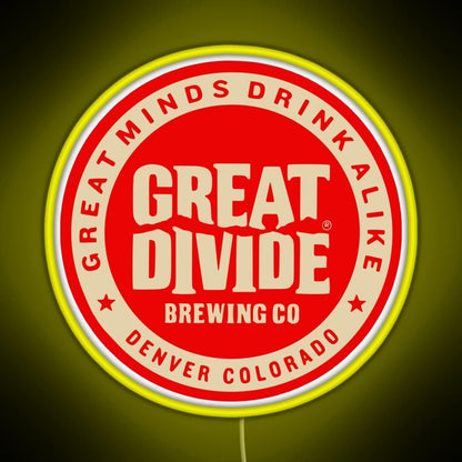 Great Divide Brewing Co Logo Rgb Led Neon Sign Pop Wall Art - Shineneon