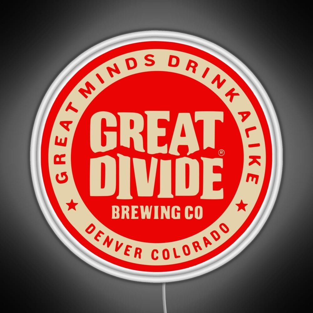 Great Divide Brewing Co Logo Rgb Led Neon Sign Pop Wall Art - Shineneon