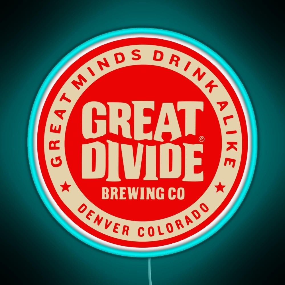Great Divide Brewing Co Logo Rgb Led Neon Sign Pop Wall Art - Shineneon