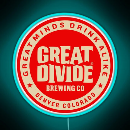 Great Divide Brewing Co Logo Rgb Led Neon Sign Pop Wall Art - Shineneon