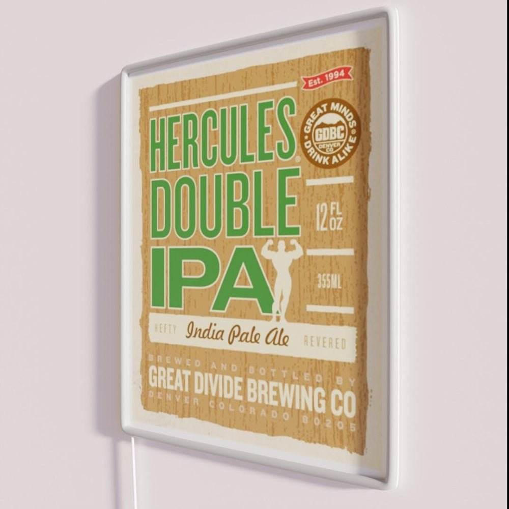 Great Divide Hercules Double Ipa Rgb Led Neon Sign - Shineneon