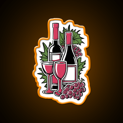 Great Ripped Red Wine Party Drink Tequila Led Neon Sign Rgb Color - Shineneon