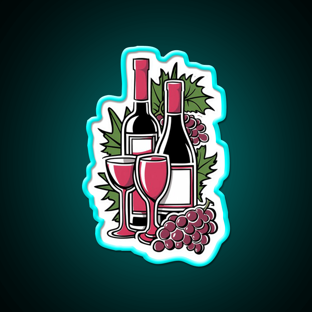 Great Ripped Red Wine Party Drink Tequila Led Neon Sign Rgb Color - Shineneon