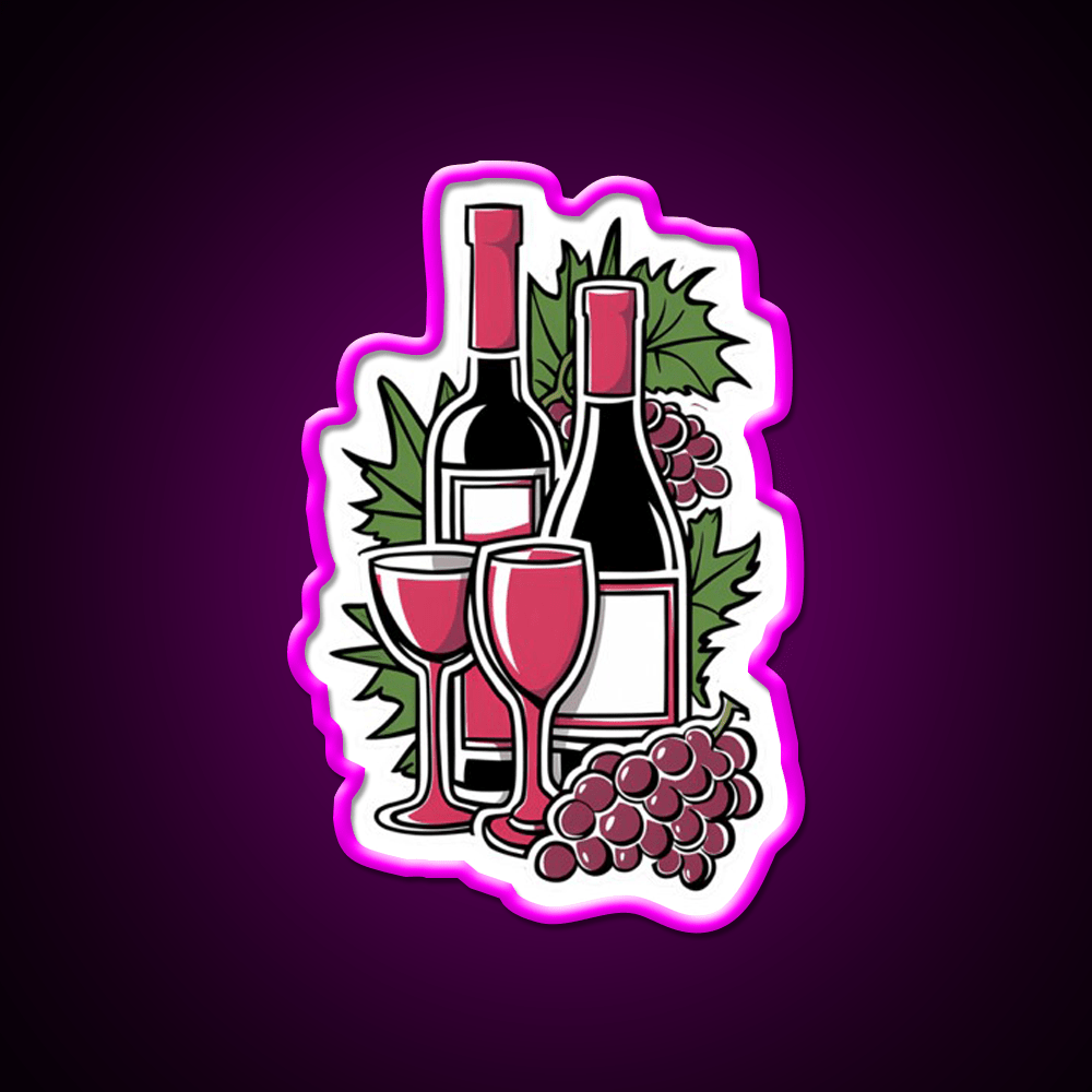 Great Ripped Red Wine Party Drink Tequila Led Neon Sign Rgb Color - Shineneon