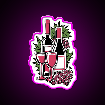 Great Ripped Red Wine Party Drink Tequila Led Neon Sign Rgb Color - Shineneon