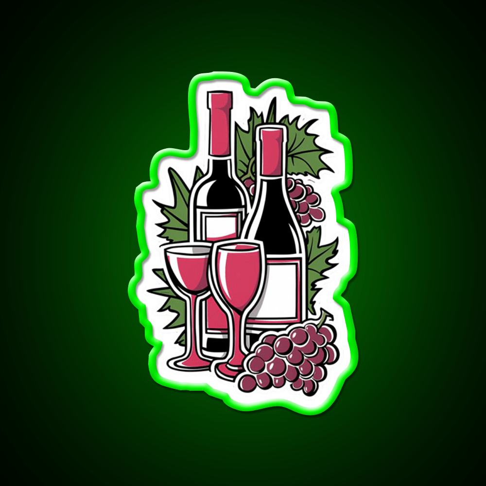 Great Ripped Red Wine Party Drink Tequila Led Neon Sign Rgb Color - Shineneon