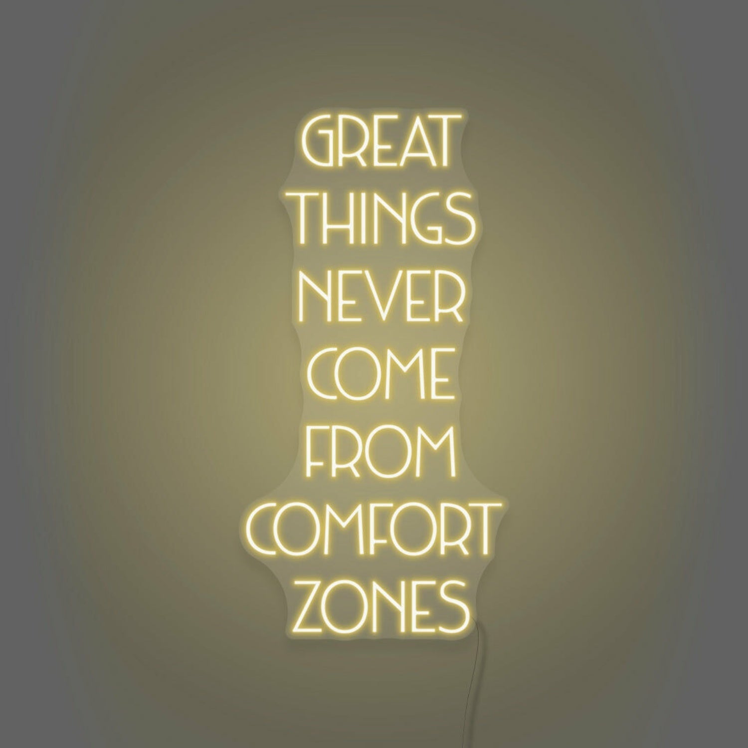 Great Things Never Come From Comfort Zones Led Neon Sign - Shineneon