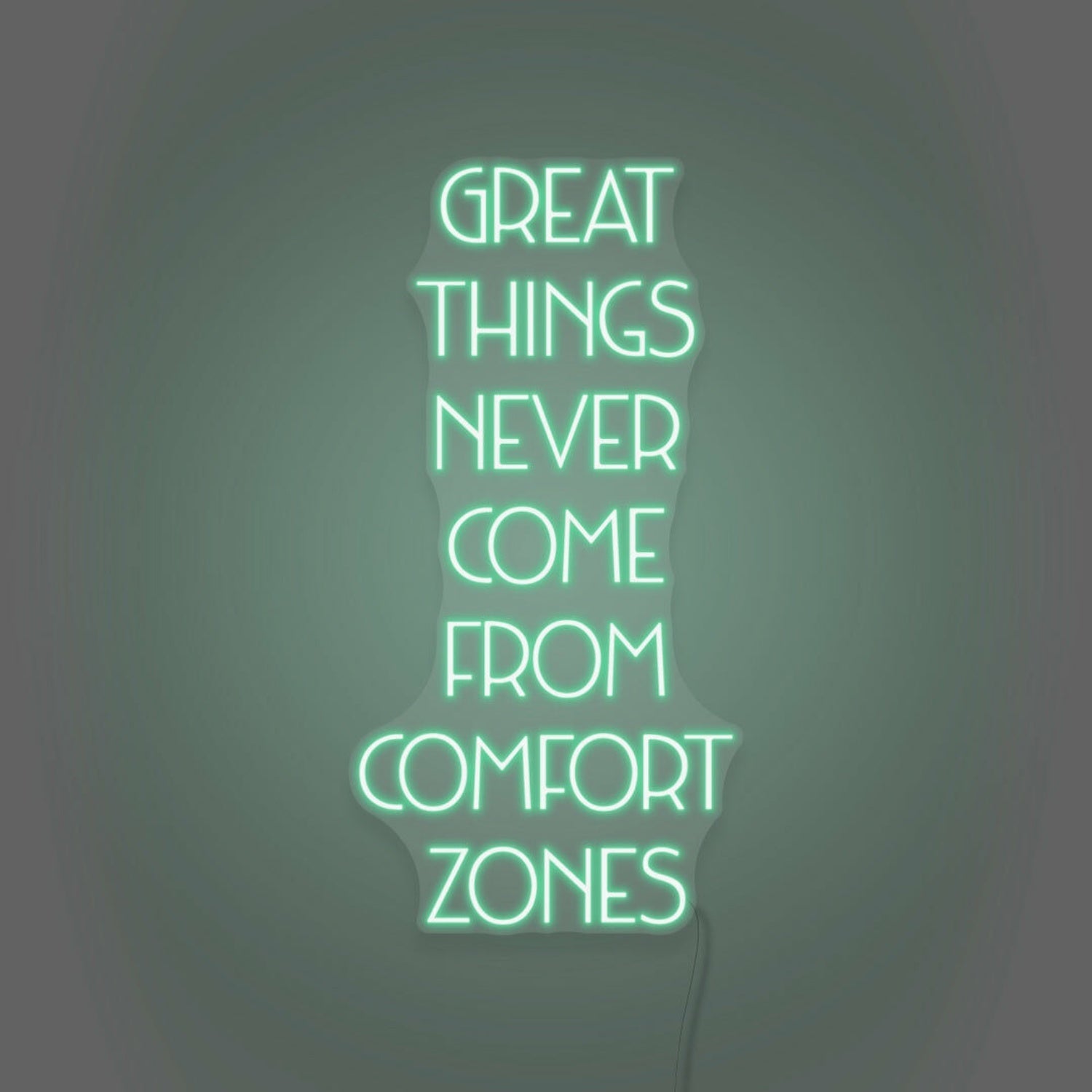 Great Things Never Come From Comfort Zones Led Neon Sign - Shineneon