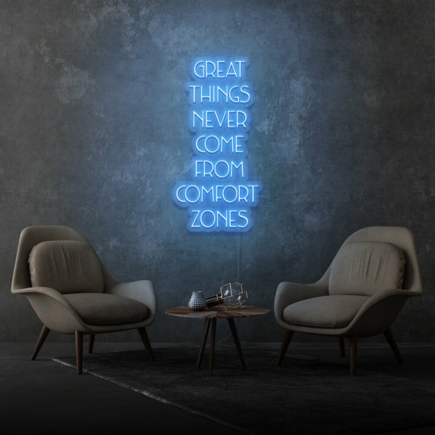 Great Things Never Come From Comfort Zones Led Neon Sign - Shineneon