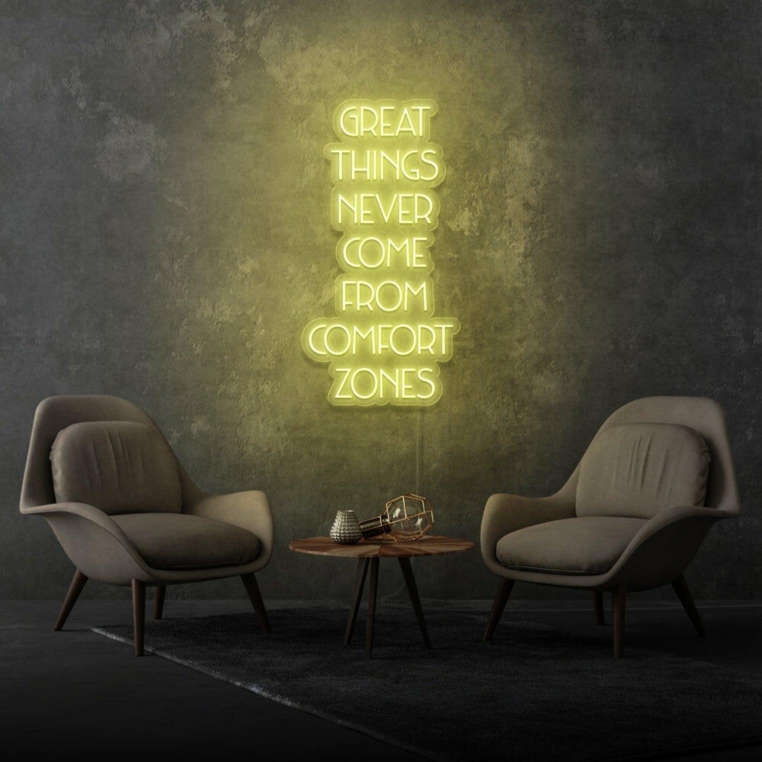 Great Things Never Come From Comfort Zones Led Neon Sign - Shineneon