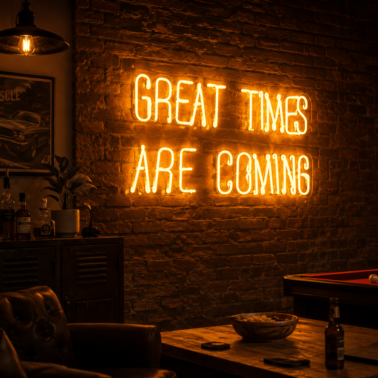 Great Times Are Coming LED Neon Sign - Shineneon