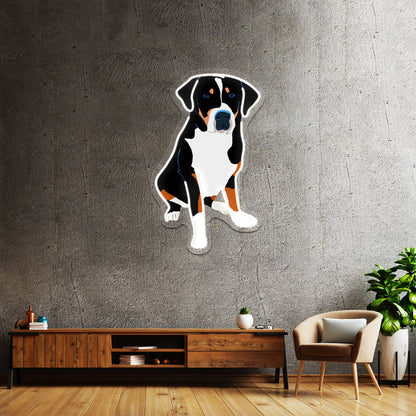 Greater Swiss Mountain Dog Art Wall Artwork Neon Signs