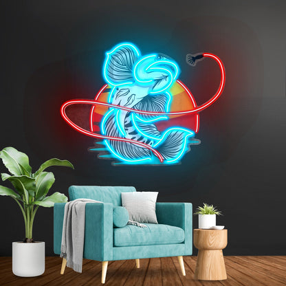 Greeb Fish Eat Bait Led Neon Sign Light Custom Led Signs - Shineneon