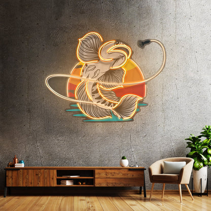 Greeb Fish Eat Bait Led Neon Sign Light Custom Led Signs - Shineneon