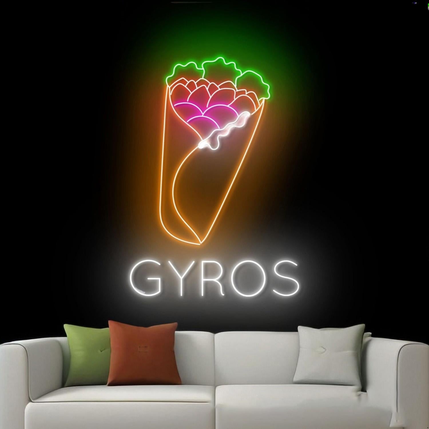 Greece Gyros Led Neon Sign | Shineneon