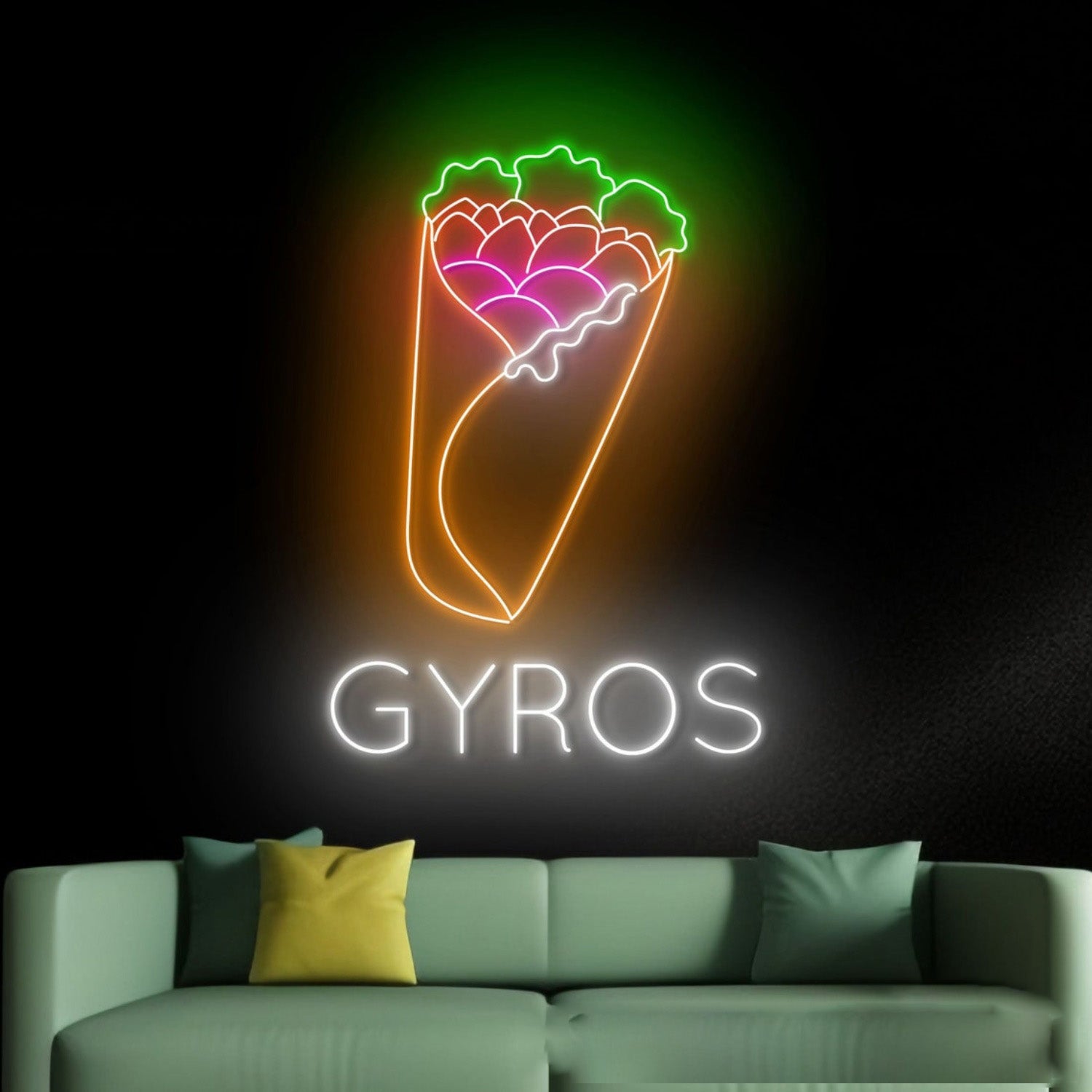 Greece Gyros Led Neon Sign | Shineneon