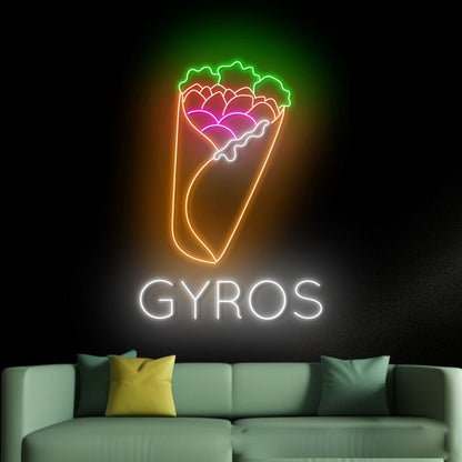 Greece Gyros Led Neon Sign | Shineneon