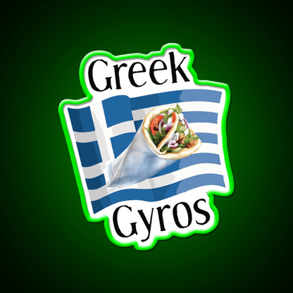 Greek Gyros Snack Food Led Neon Sign Rgb Color - Shineneon