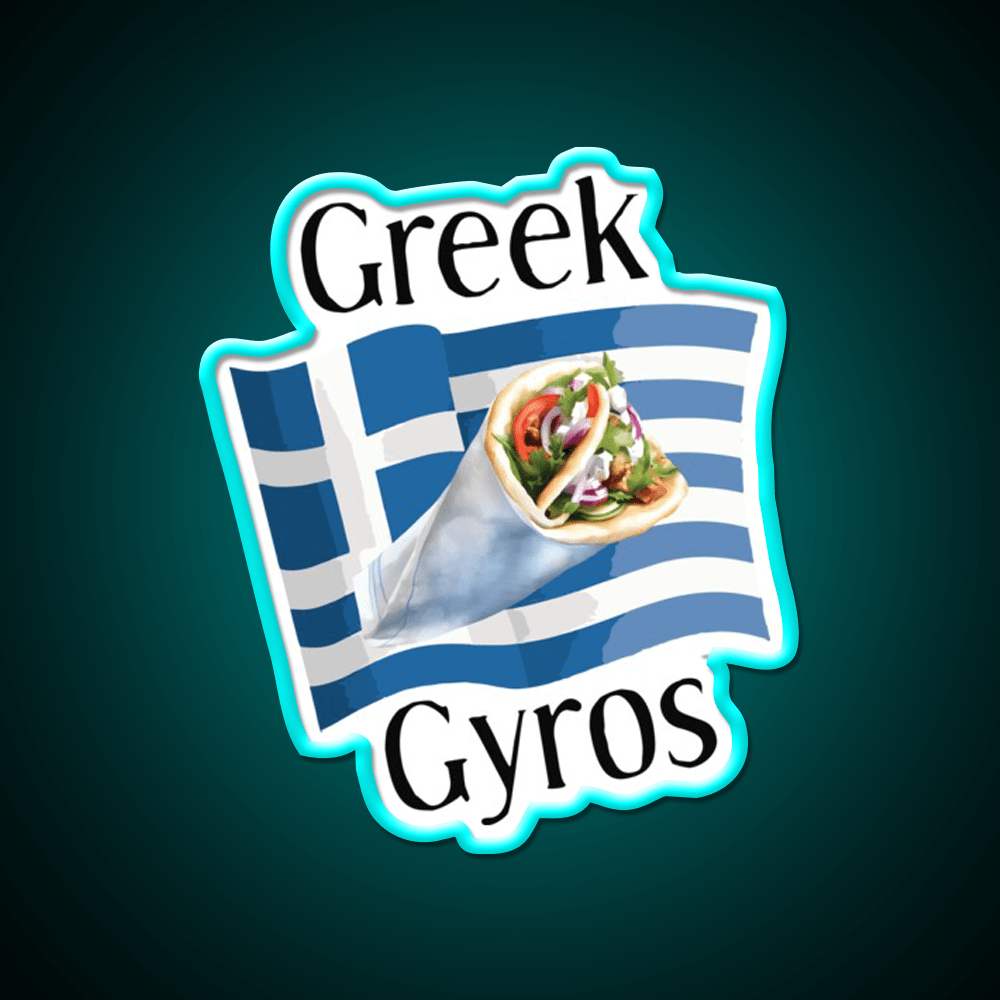 Greek Gyros Snack Food Led Neon Sign Rgb Color - Shineneon