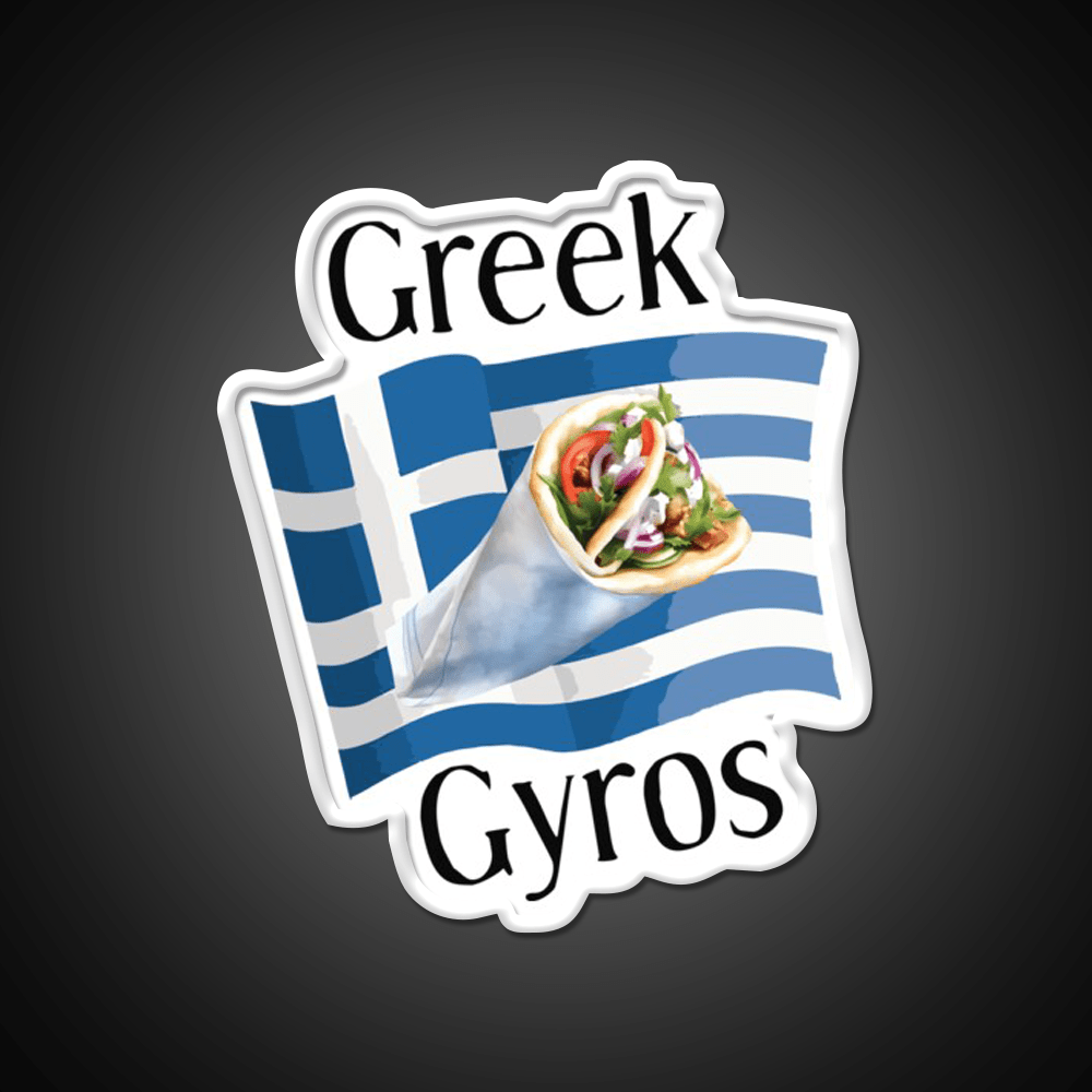 Greek Gyros Snack Food Led Neon Sign Rgb Color - Shineneon