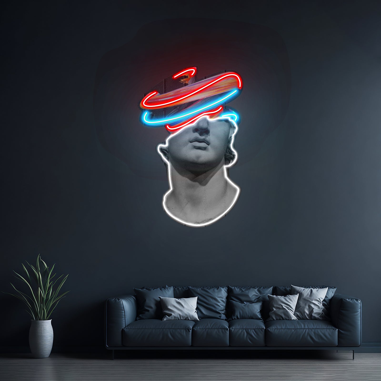 Greek Statue Art Neon Acrylic Artwork - LED neon sign view 8