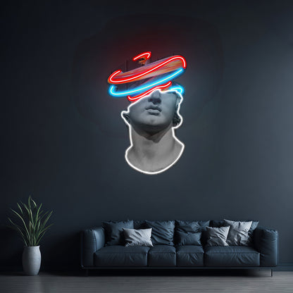 Greek Statue Art Neon Acrylic Artwork - LED neon sign view 8