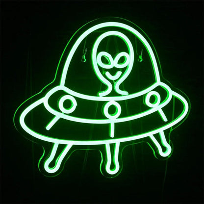 Green Alien Affortable LED Neon Sign - Shineneon