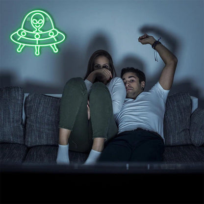 Green Alien Affortable LED Neon Sign - Shineneon