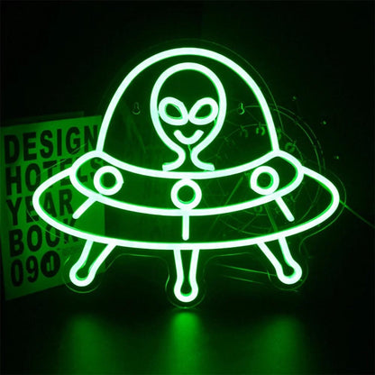 Green Alien Affortable LED Neon Sign - Shineneon