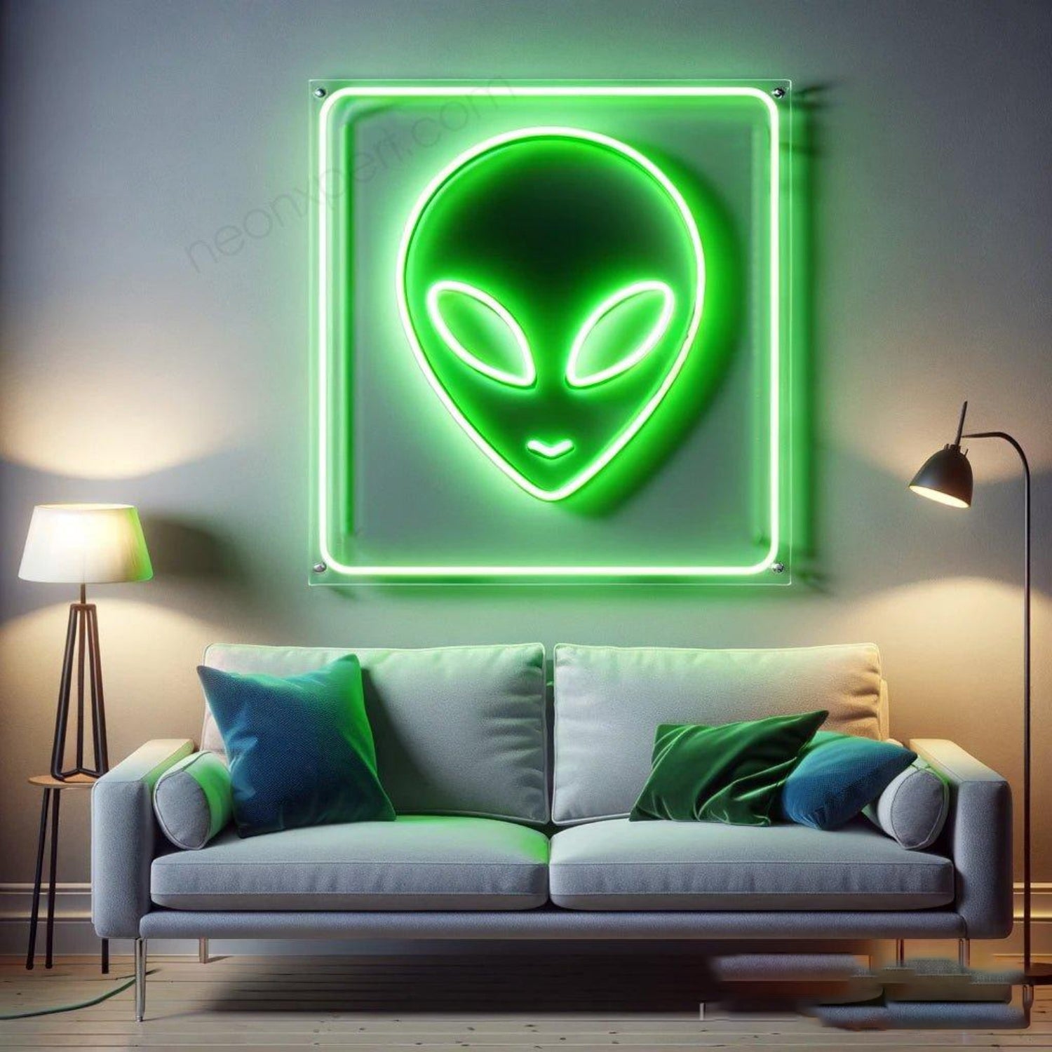 Green Alien Led Neon Sign For Sci-Fi Home Decor Wall Art | Shineneon