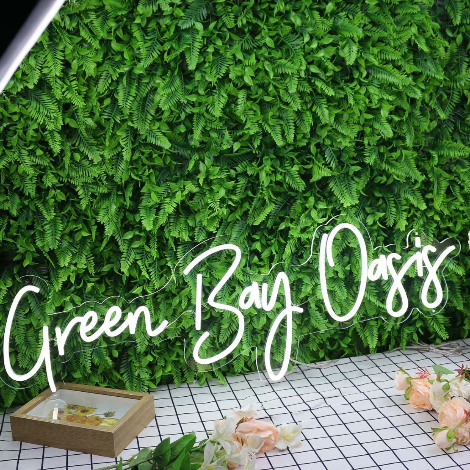 Green Bay Oasis White Led Neon Sign - Shineneon