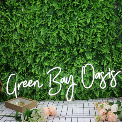 Green Bay Oasis White Led Neon Sign - Shineneon
