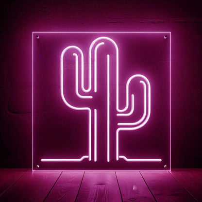 Green Cactus Led Neon Sign Modern Home Cafe Wall Decor | Shineneon