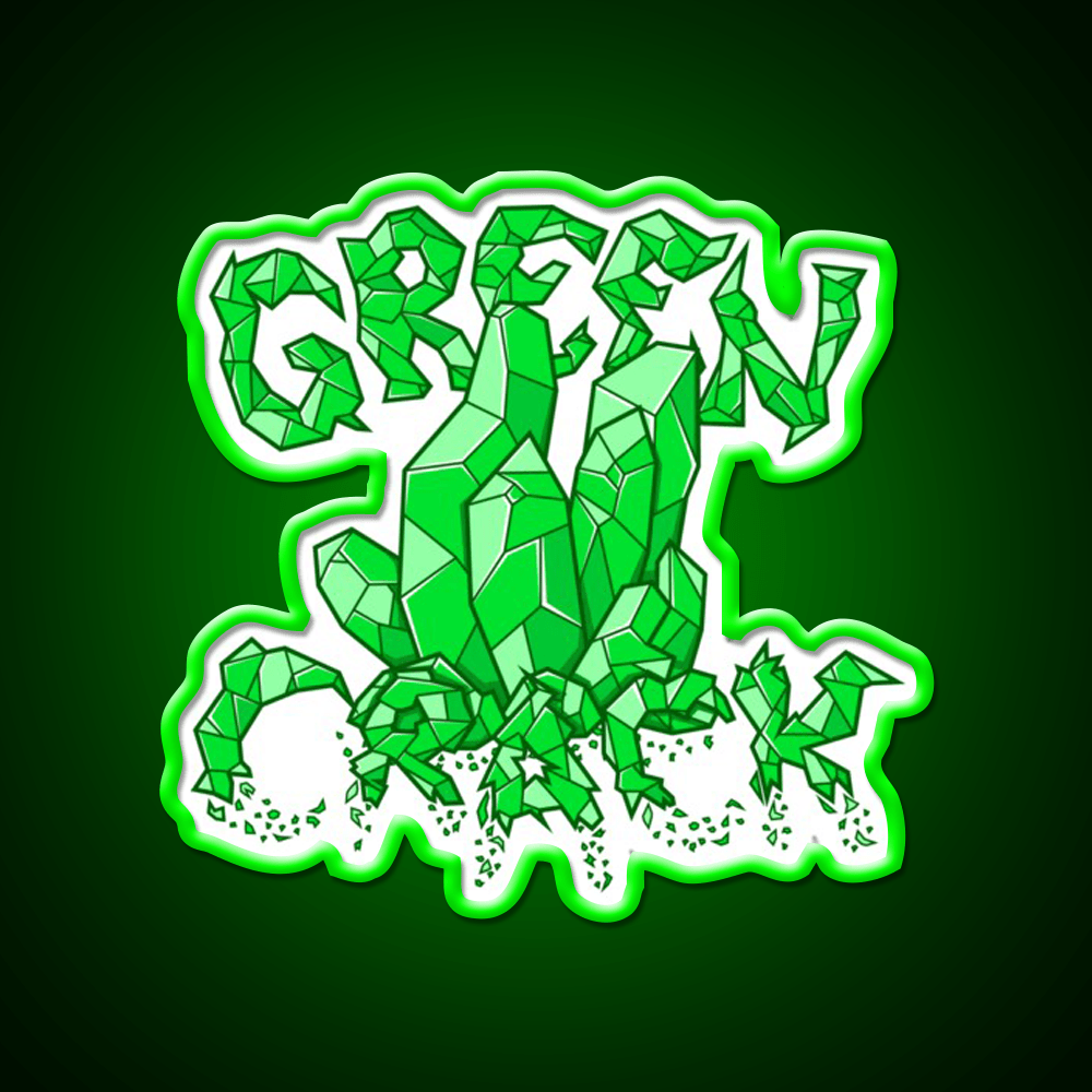 Green Crack Hemp Inspired Green Leaf Led Neon Sign Rgb Color - Shineneon